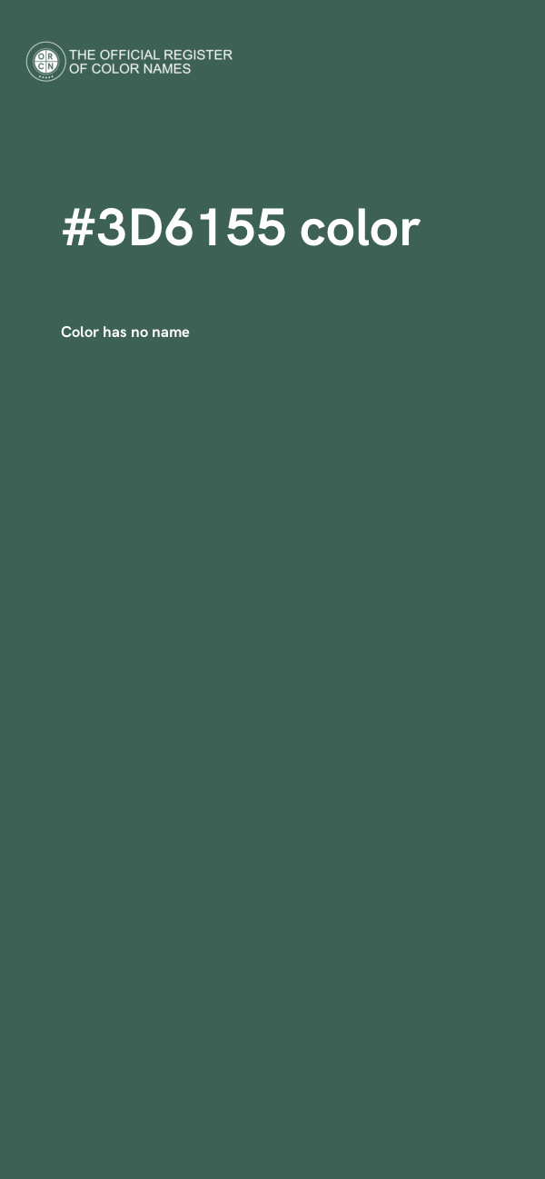 #3D6155 color image