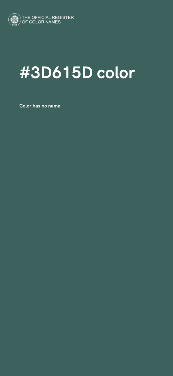 #3D615D color image