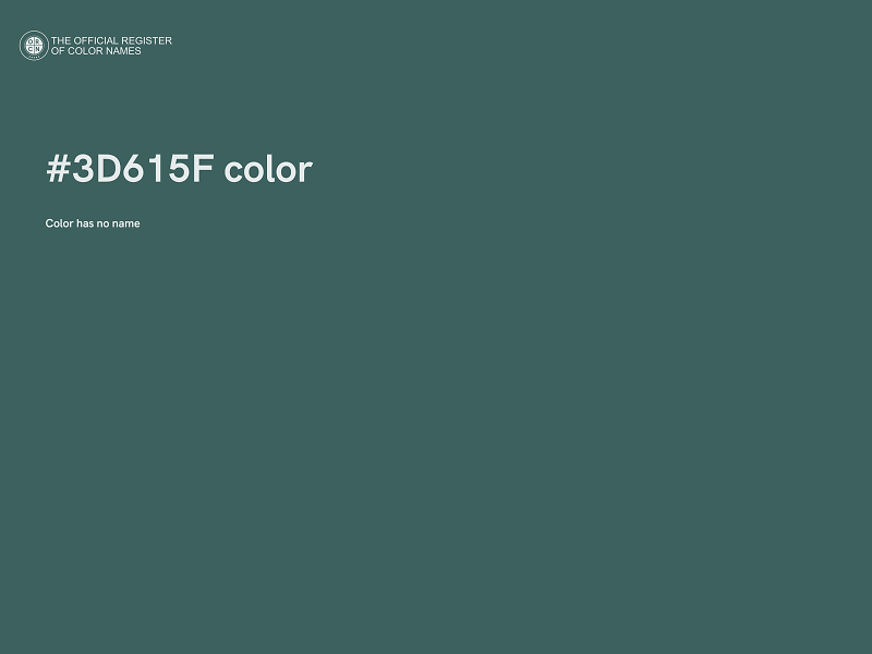 #3D615F color image