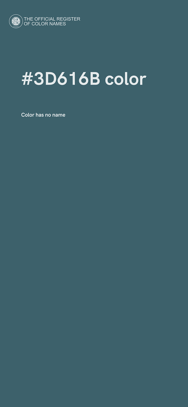 #3D616B color image