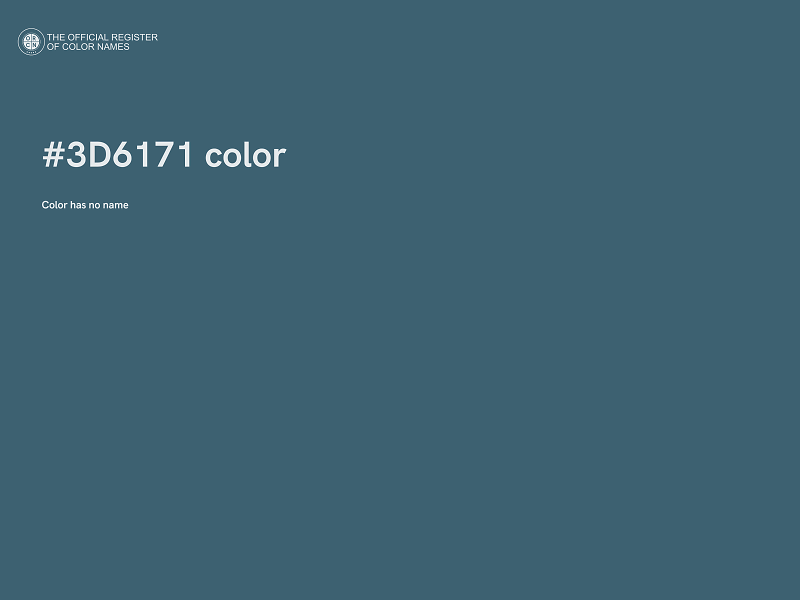 #3D6171 color image