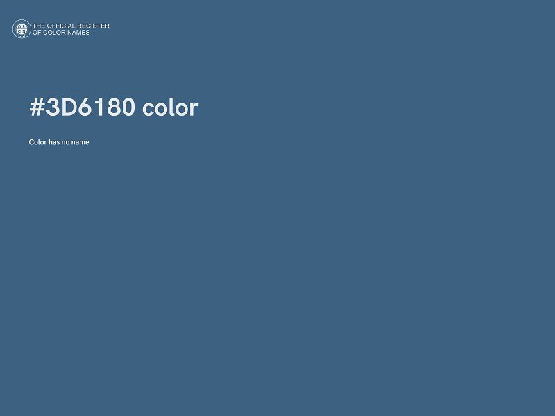 #3D6180 color image