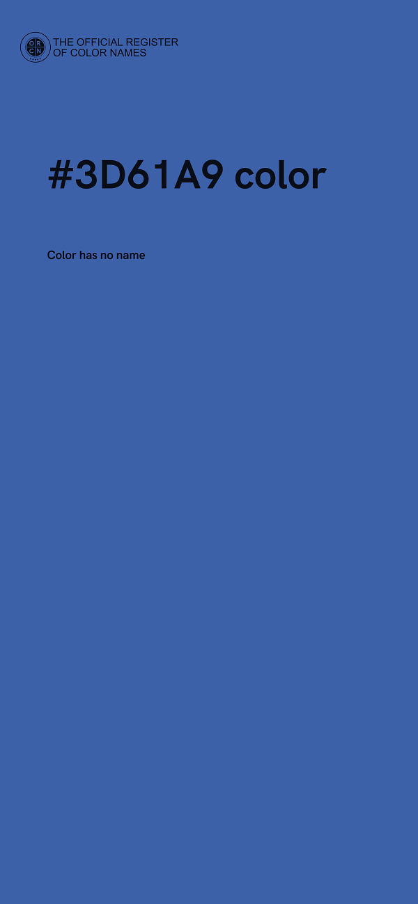 #3D61A9 color image