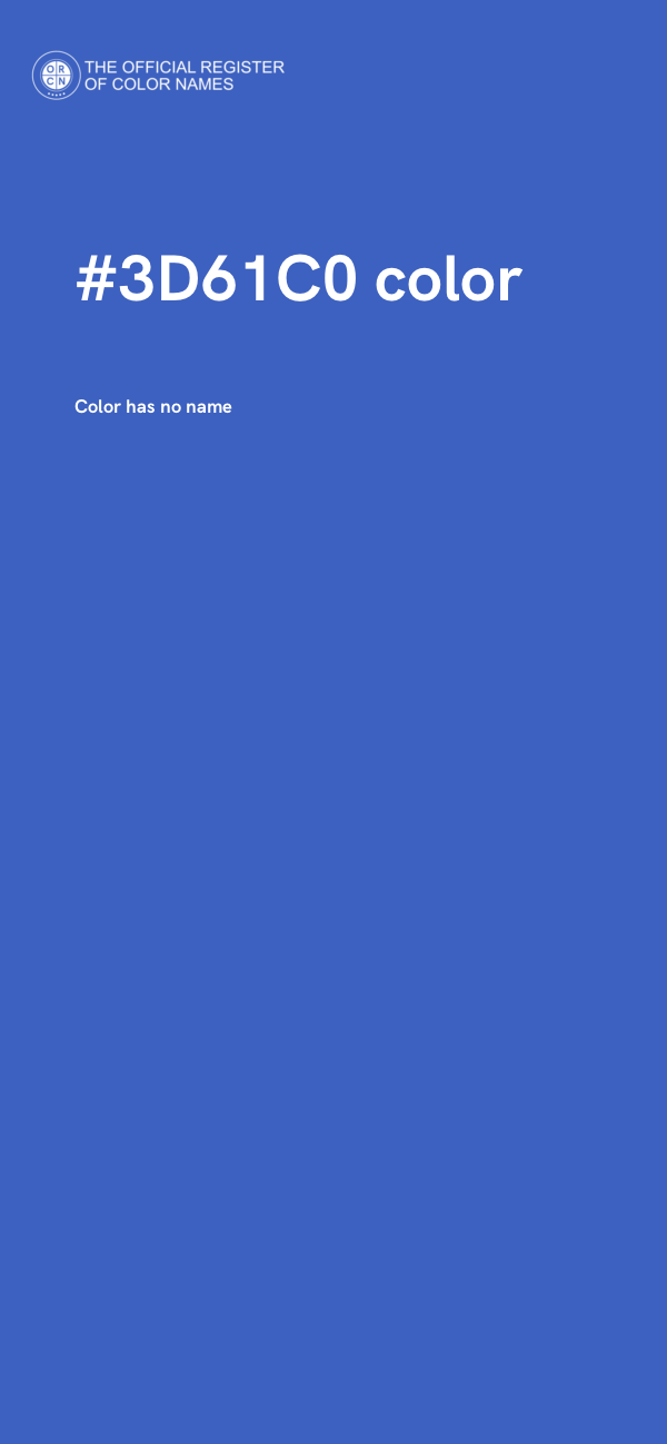 #3D61C0 color image