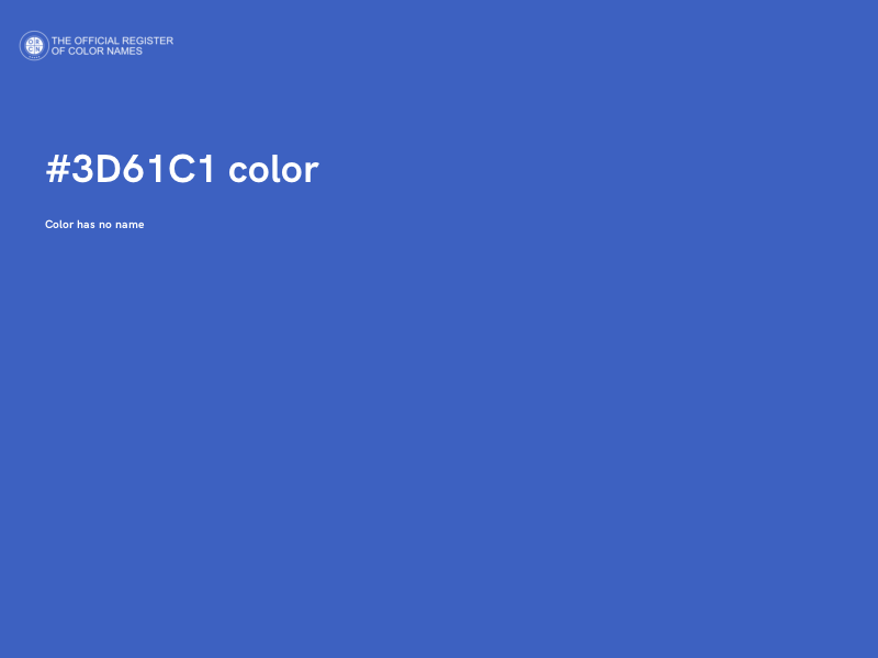 #3D61C1 color image