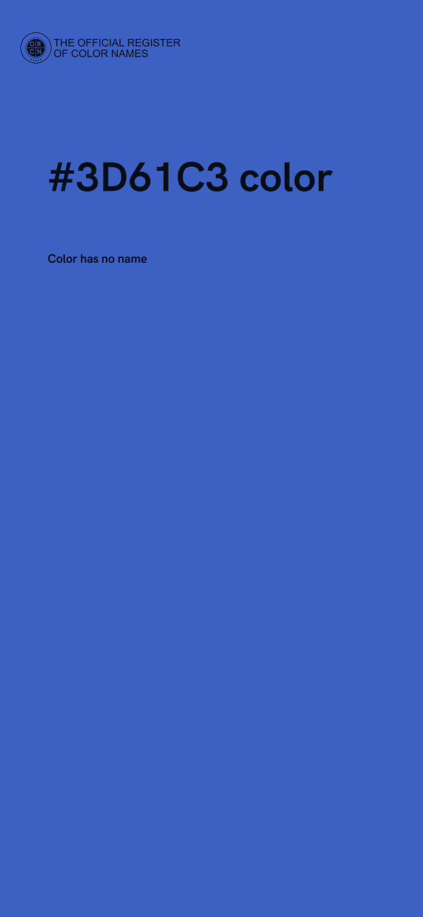 #3D61C3 color image