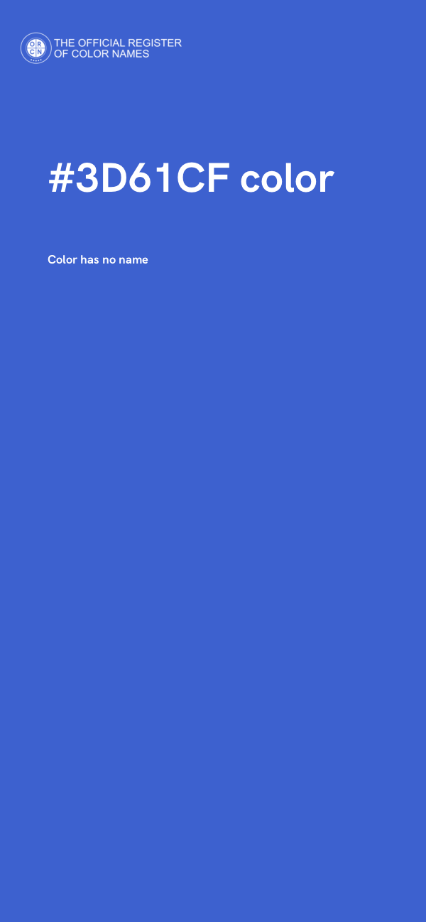 #3D61CF color image