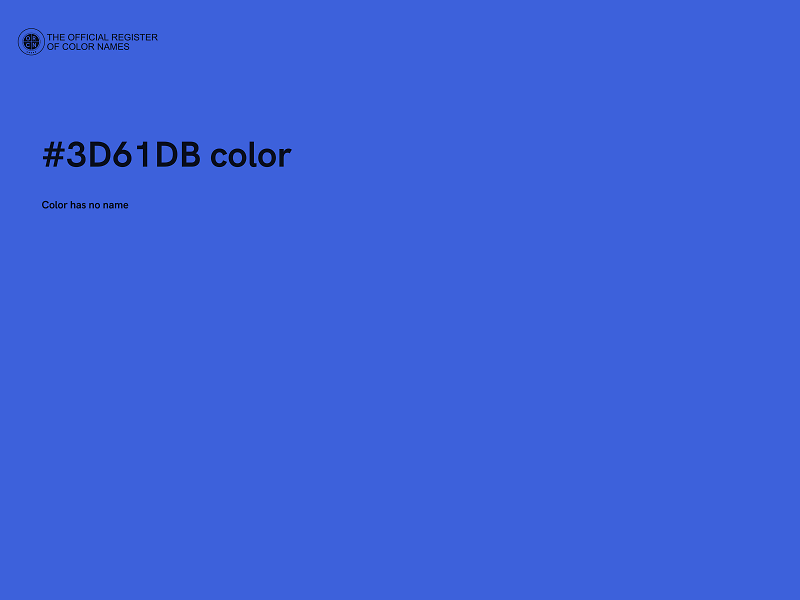 #3D61DB color image