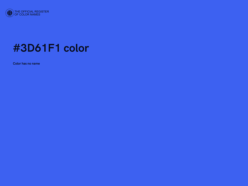 #3D61F1 color image