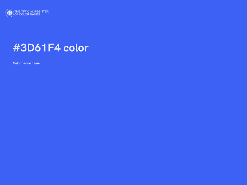 #3D61F4 color image