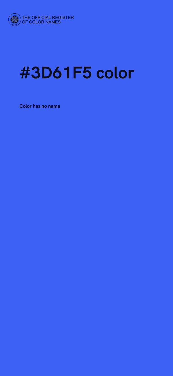 #3D61F5 color image
