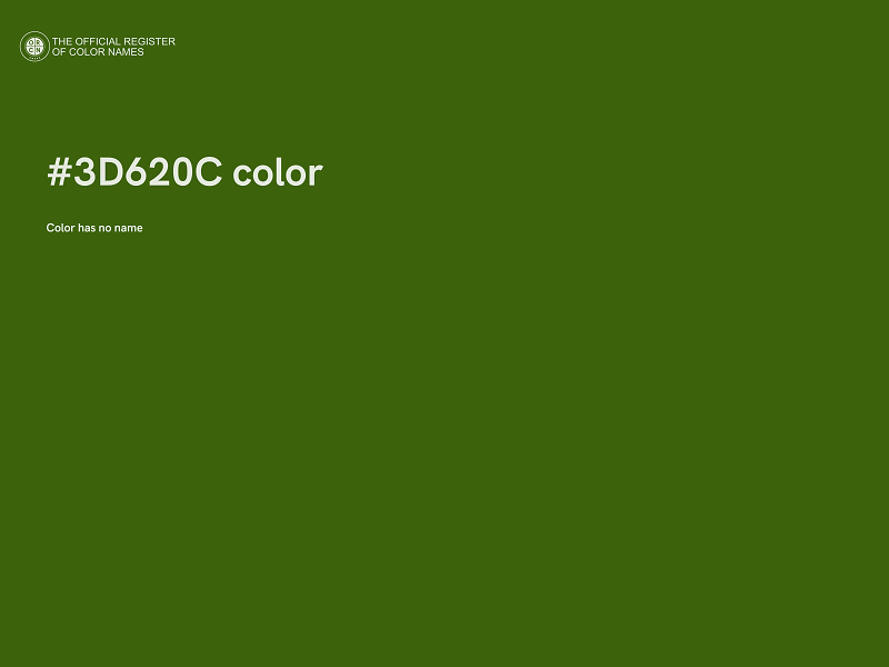 #3D620C color image