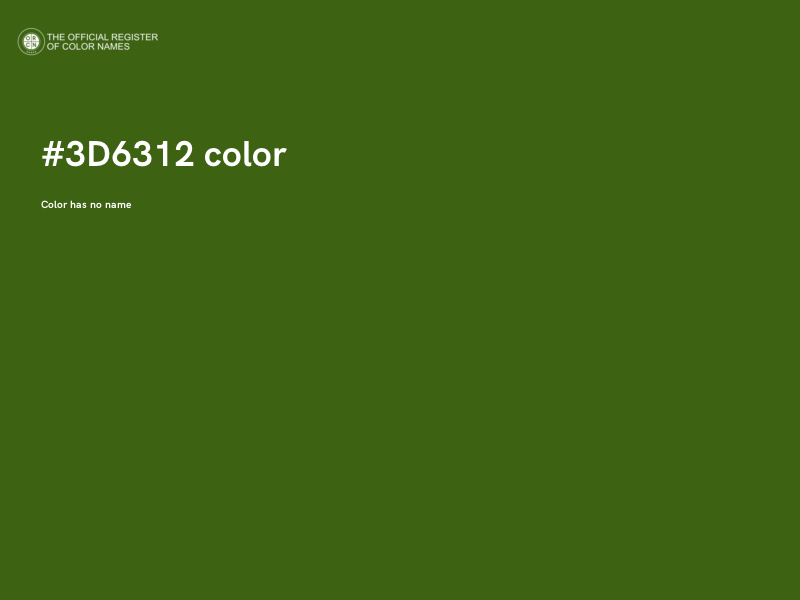 #3D6312 color image