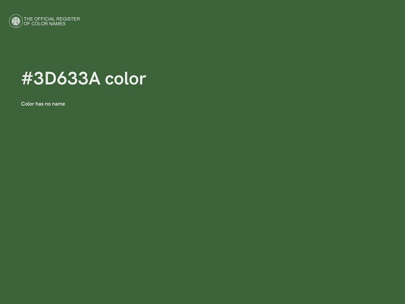 #3D633A color image