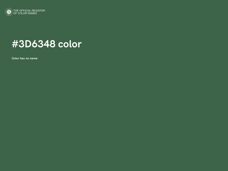 #3D6348 color image