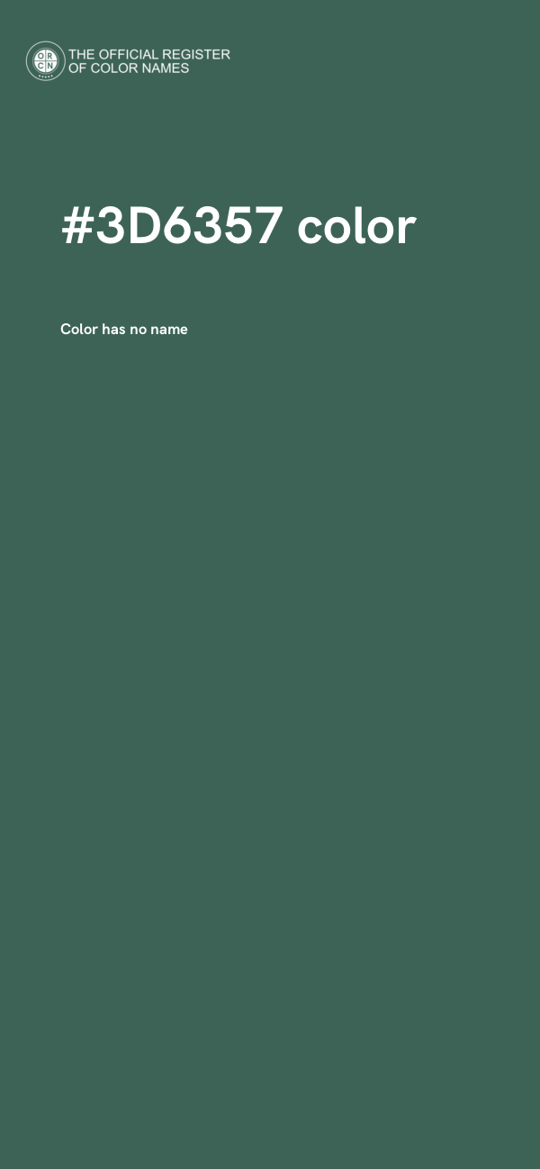 #3D6357 color image