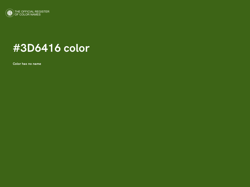 #3D6416 color image