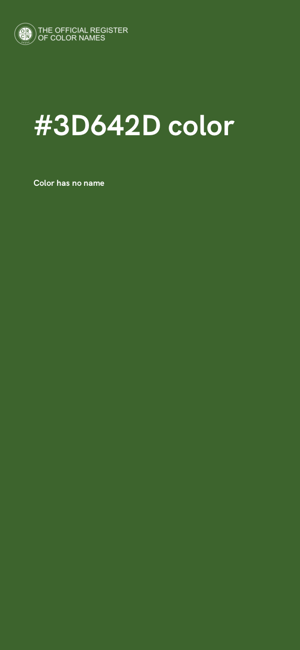 #3D642D color image