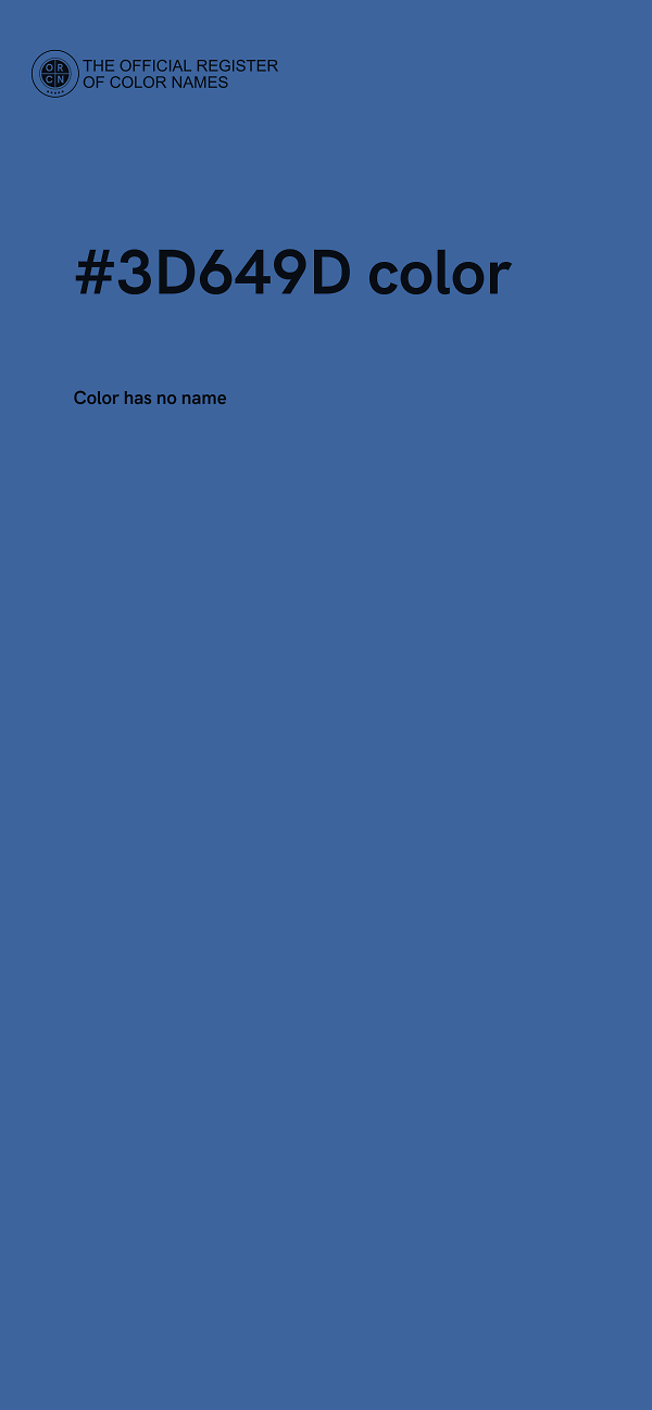 #3D649D color image