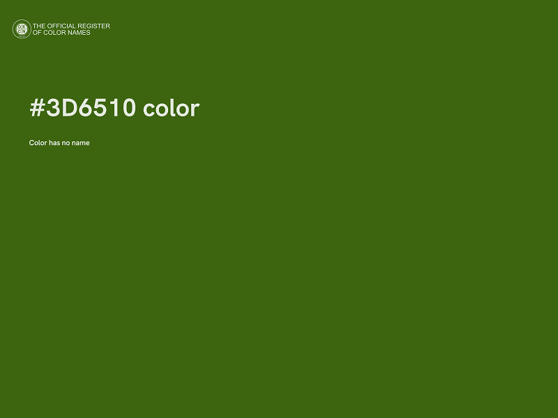 #3D6510 color image
