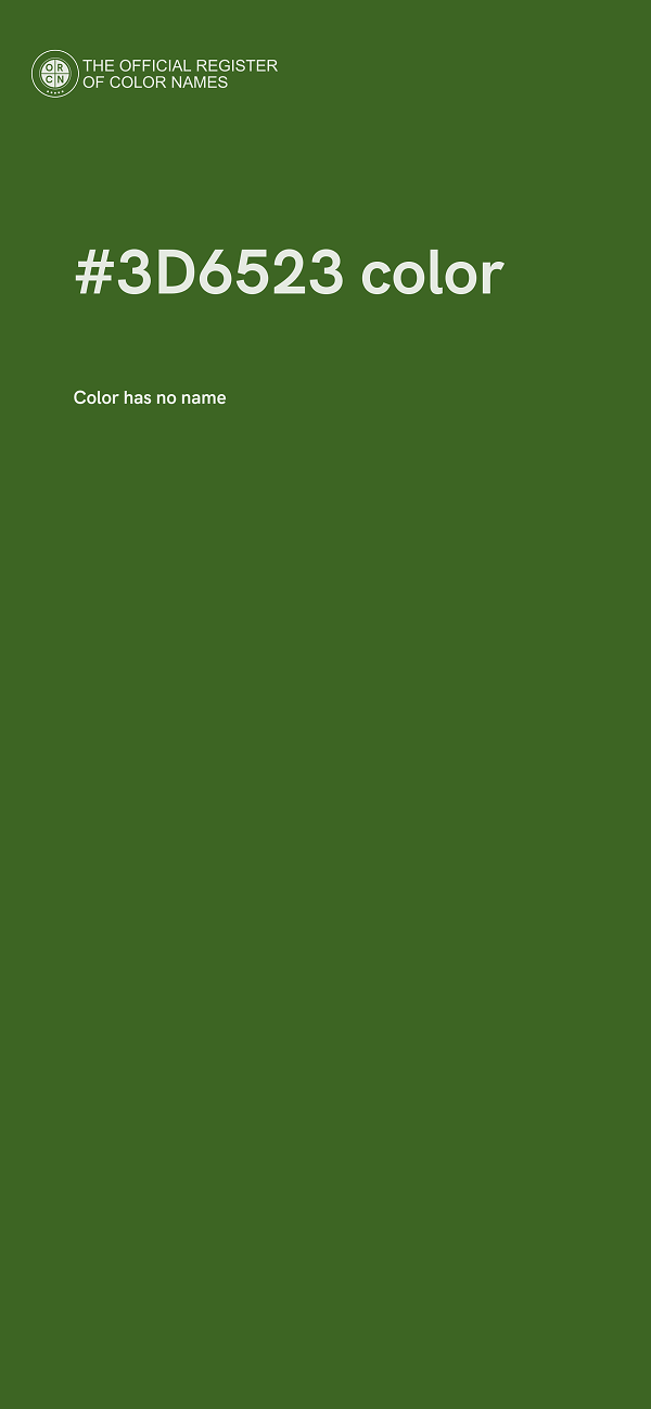 #3D6523 color image