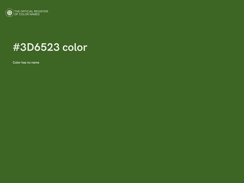 #3D6523 color image