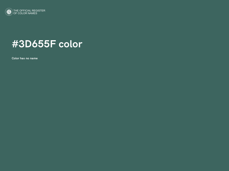 #3D655F color image