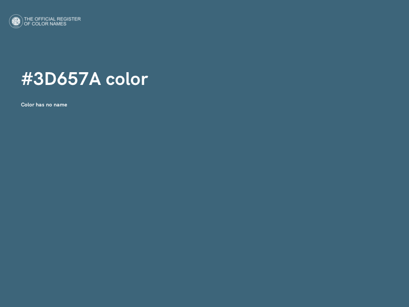 #3D657A color image