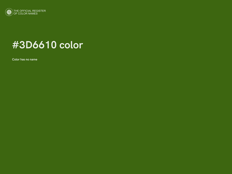 #3D6610 color image