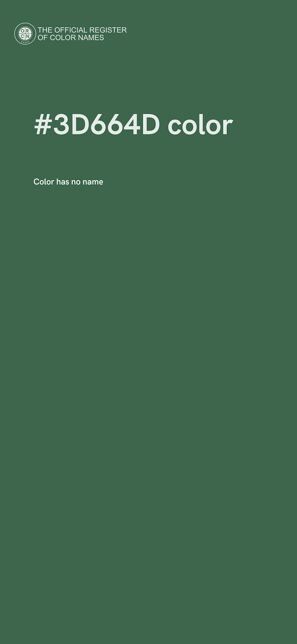 #3D664D color image