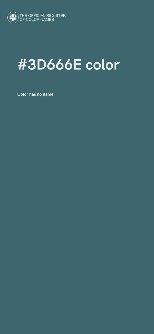 #3D666E color image