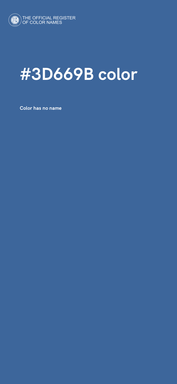 #3D669B color image