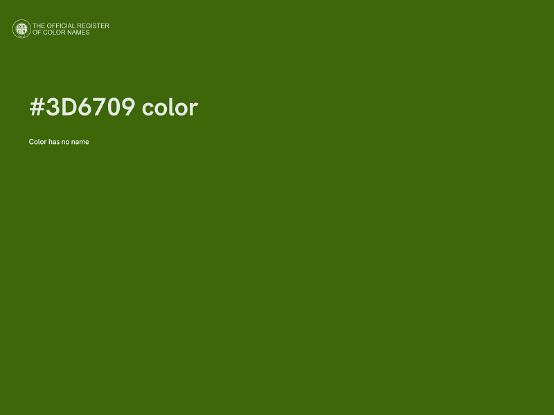 #3D6709 color image