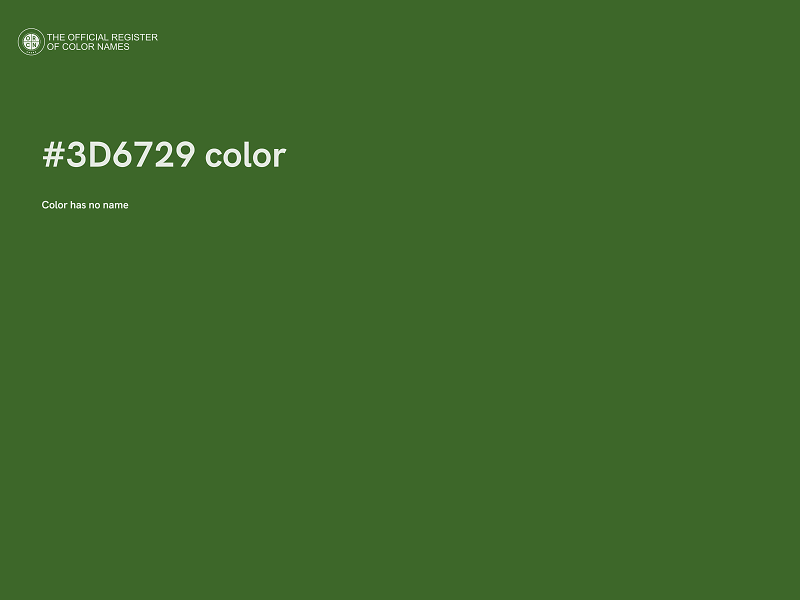 #3D6729 color image