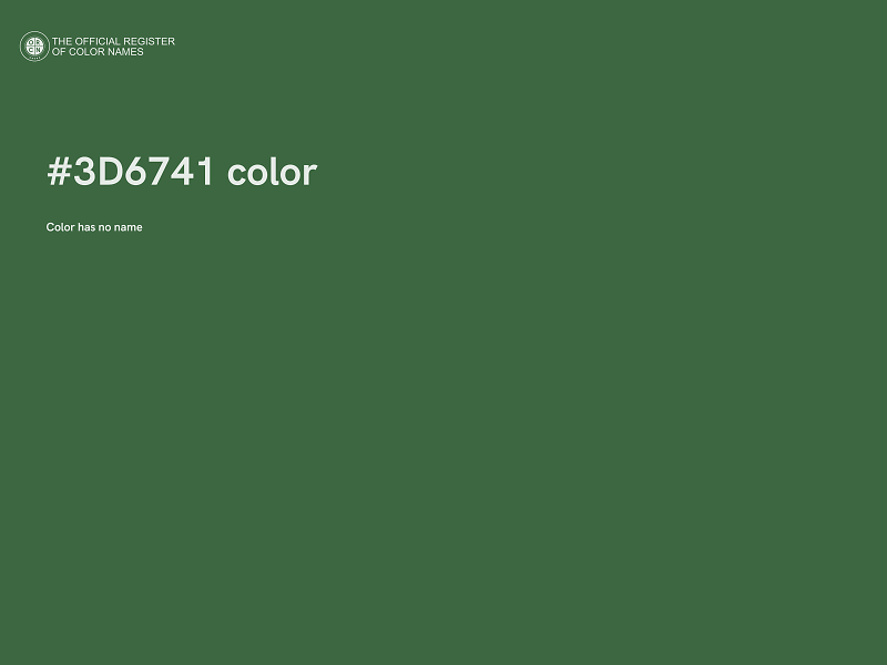 #3D6741 color image