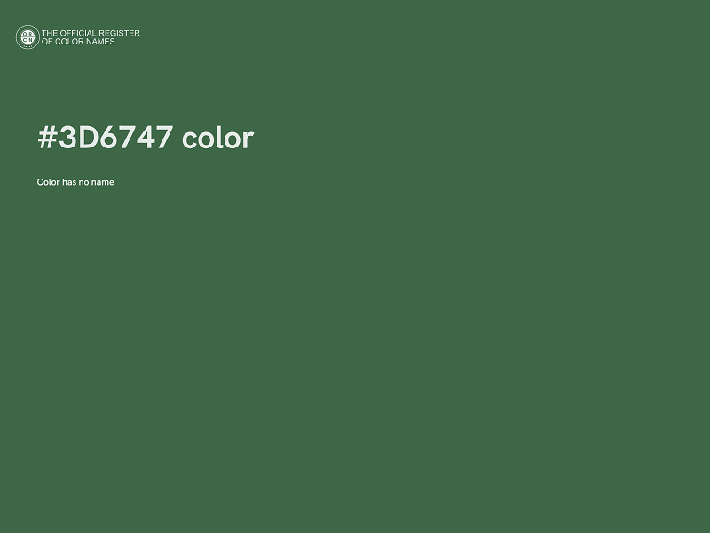 #3D6747 color image
