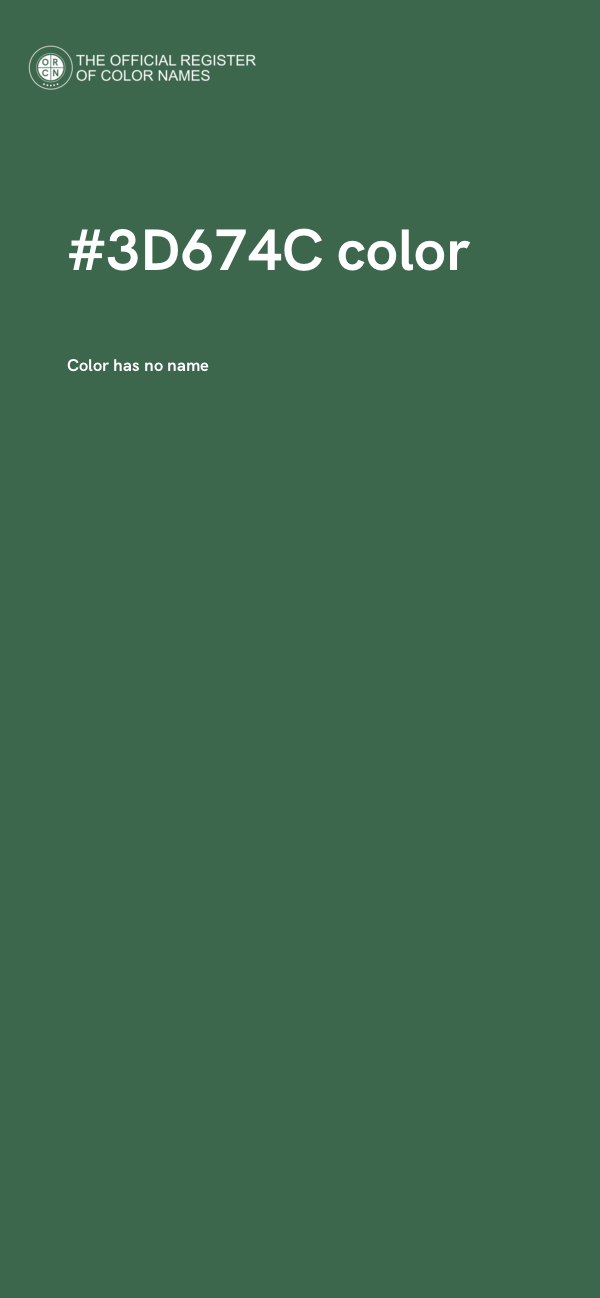 #3D674C color image