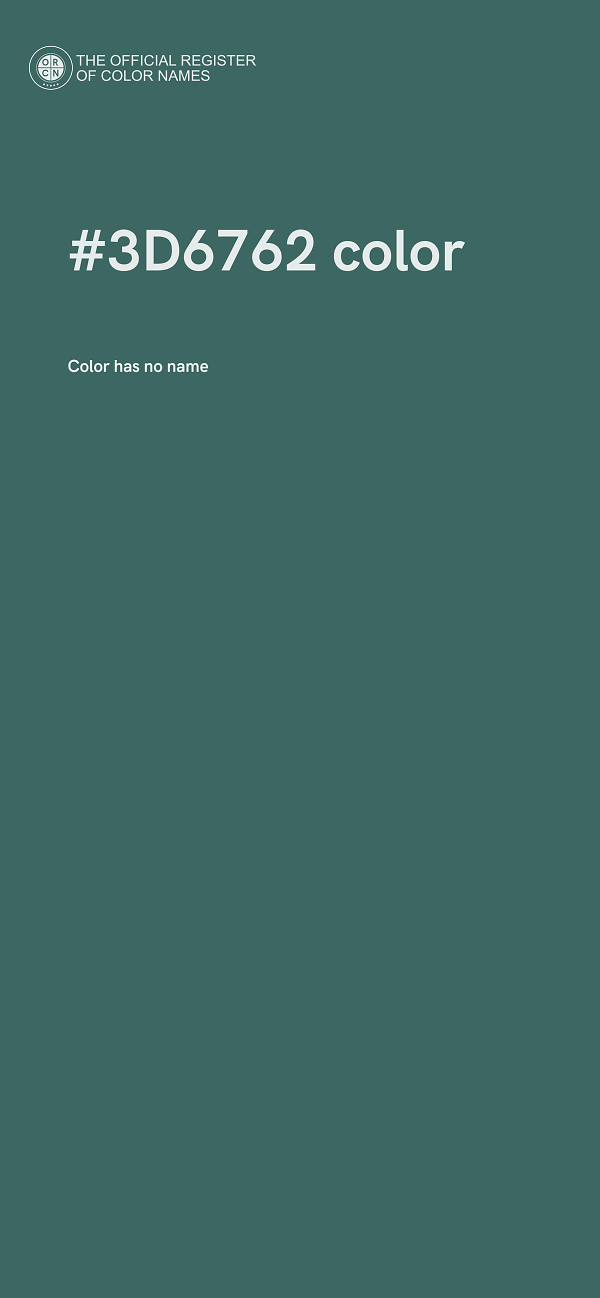 #3D6762 color image