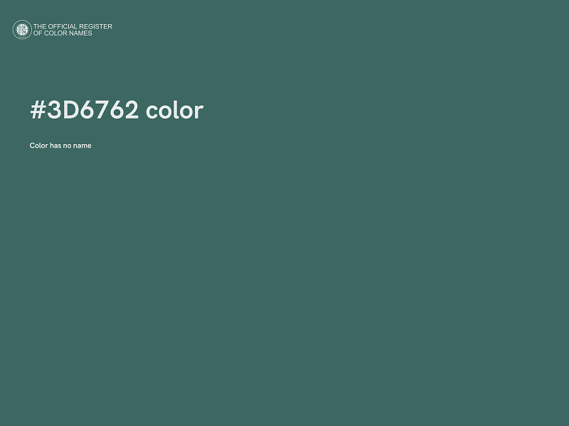 #3D6762 color image