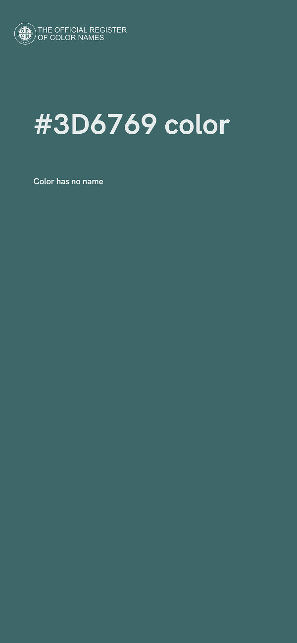 #3D6769 color image