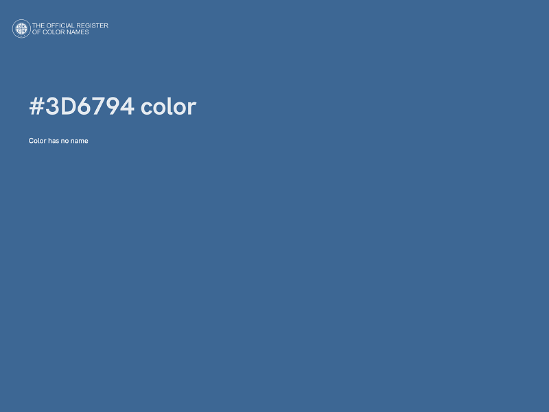 #3D6794 color image