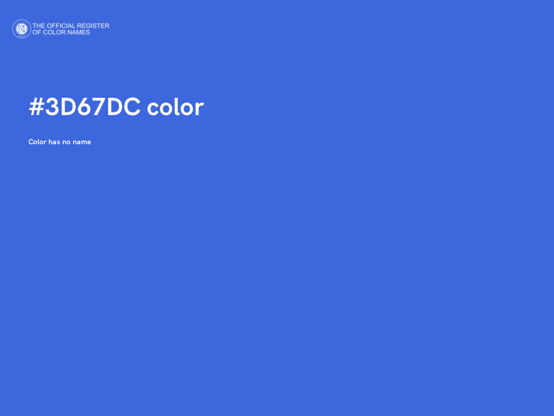 #3D67DC color image