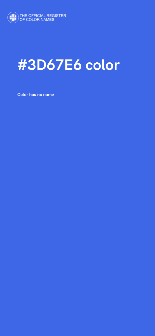 #3D67E6 color image