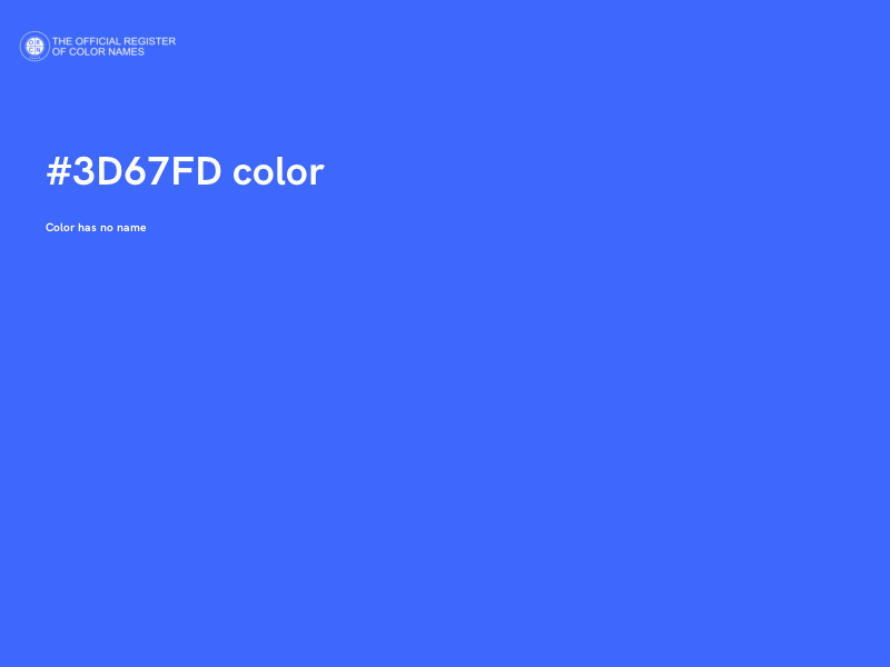 #3D67FD color image