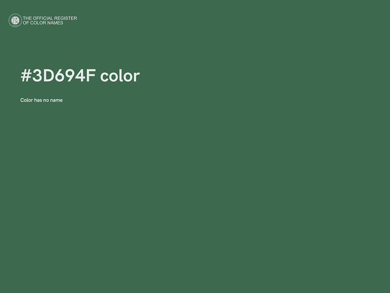 #3D694F color image