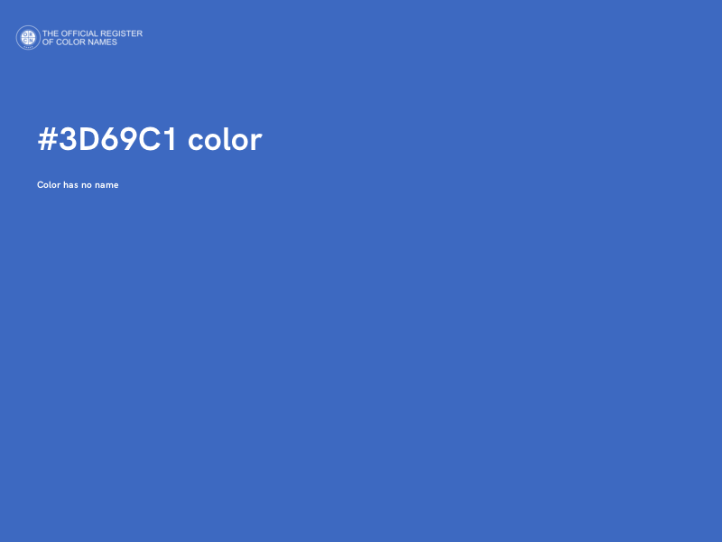 #3D69C1 color image