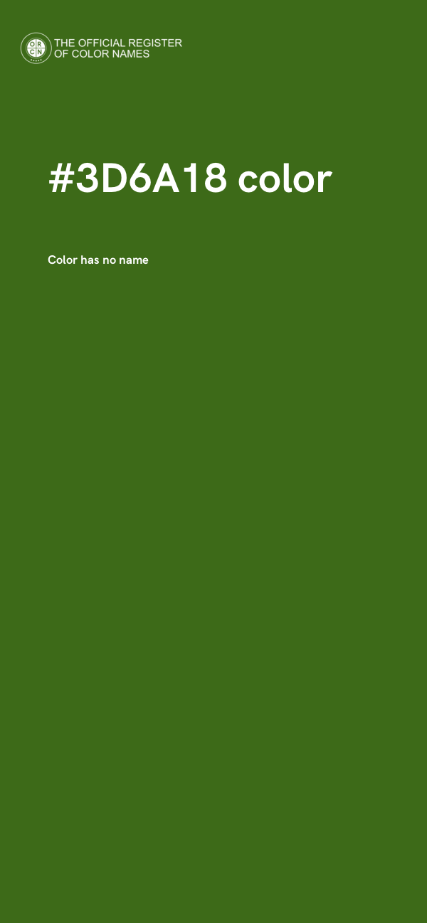 #3D6A18 color image