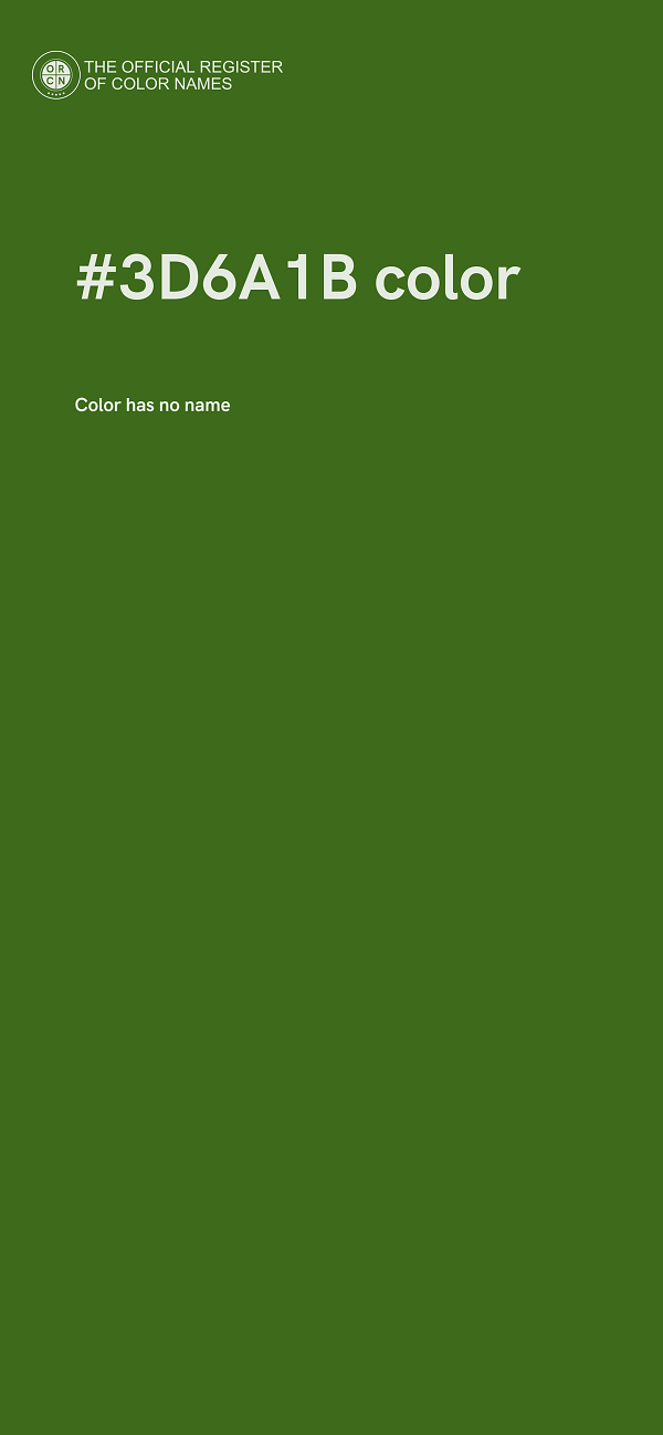 #3D6A1B color image