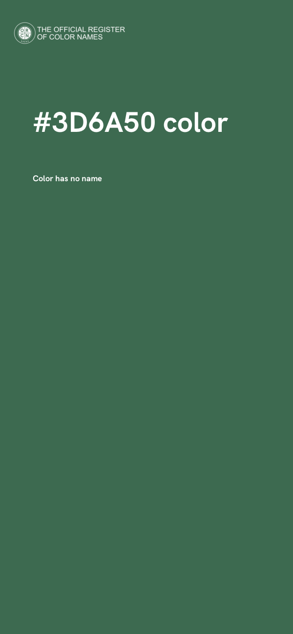 #3D6A50 color image