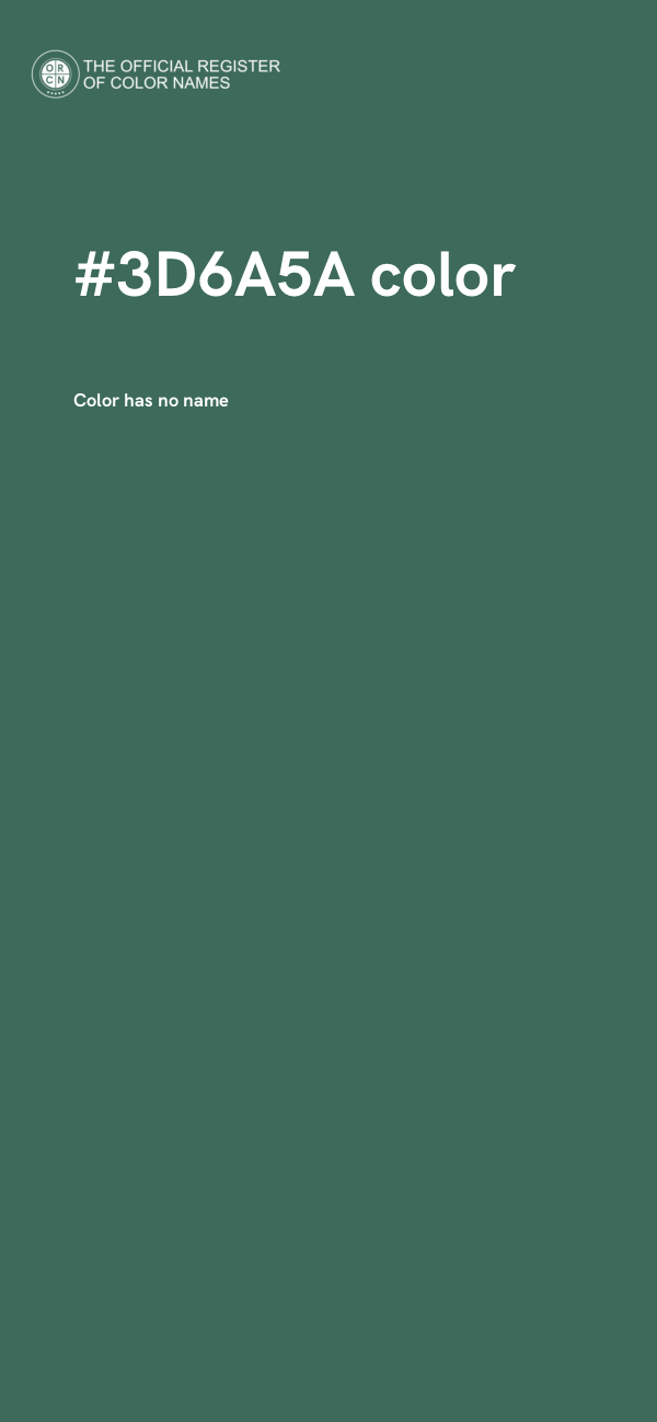 #3D6A5A color image
